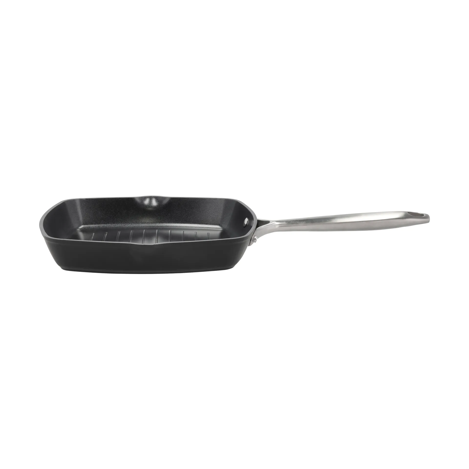 Travo keraaminen grillipannu non-stick 24x24 cm, Musta-alumiini Pillivuyt