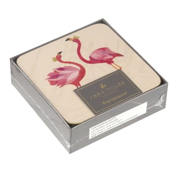 Flamingo-lasinalunen 6 kpl pakkaus - Vaaleanpunainen - Pimpernel