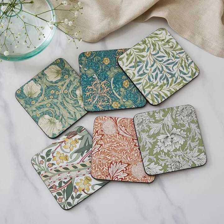 Morris & Co Pimpernel lasinaluset 6-pack, Vihreä, sininen Pimpernel