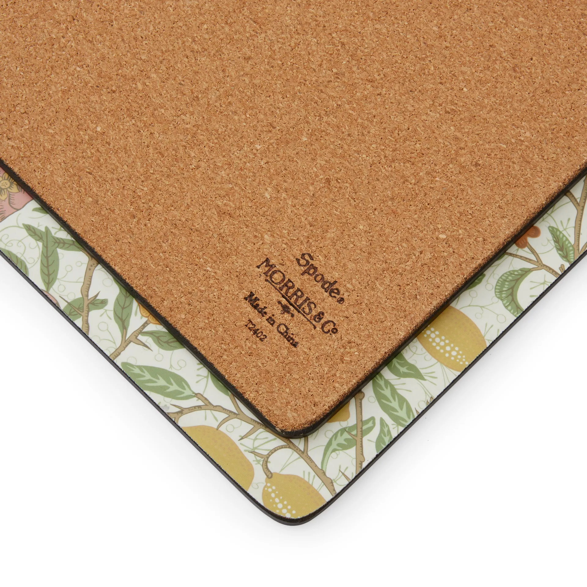 Morris & Co Simpley mixed pöytätabletti 4 osaa., Fruit, Willow, Strawberry Thief, Marigold Pimpernel