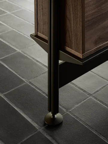 Pira G2 hyllyjärjestelmä F C B Black/Walnut 256–264 cm - Pira