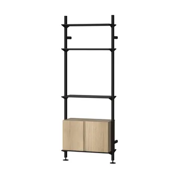 Pira G2 hyllyjärjestelmä W B Black/Oak - Pira