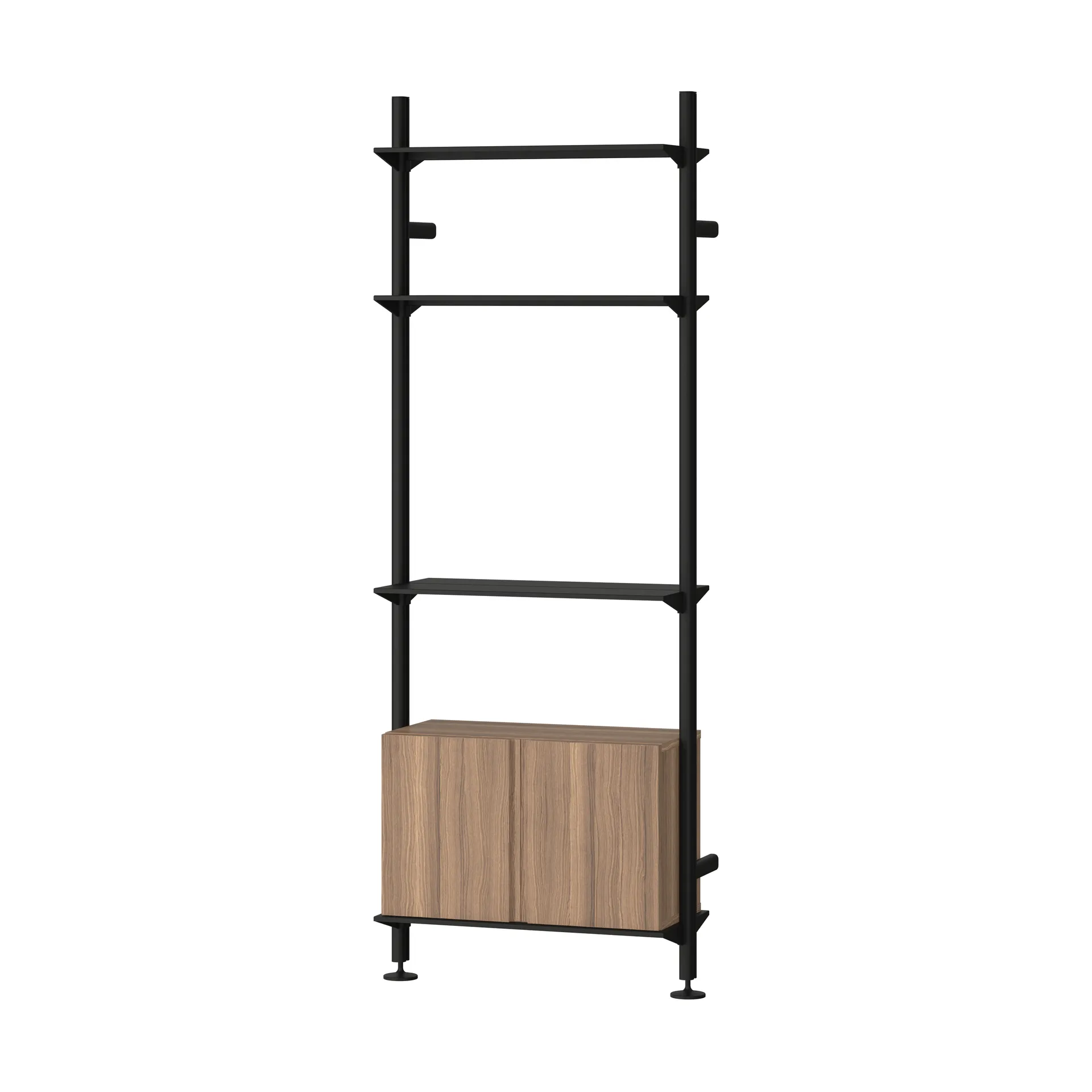 Pira G2 hyllyjärjestelmä W B Black/Walnut,  Pira