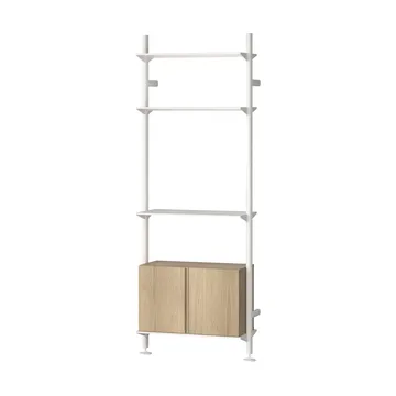 Pira G2 hyllyjärjestelmä W B White/Oak - Pira