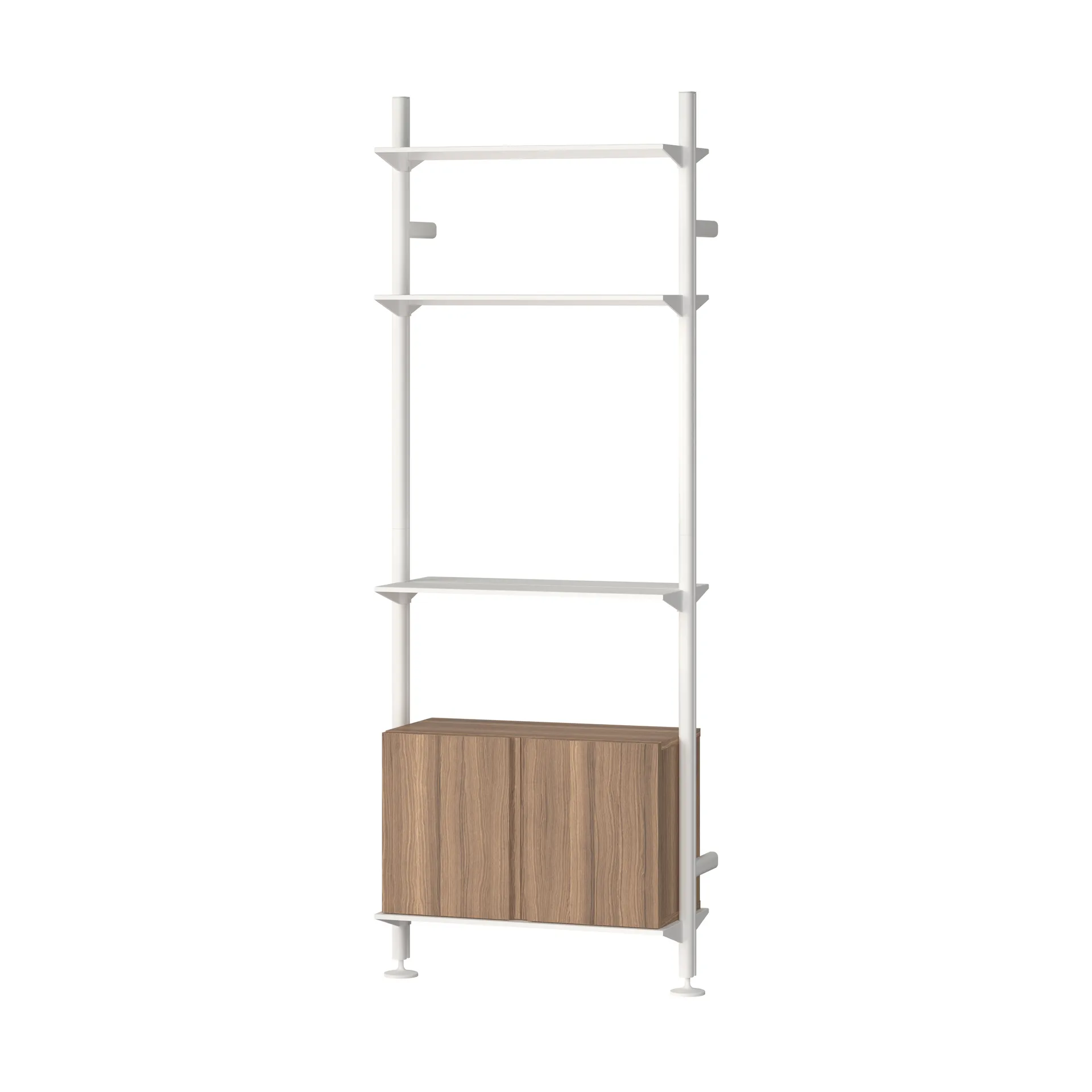 Pira G2 hyllyjärjestelmä W B White/Walnut,  Pira
