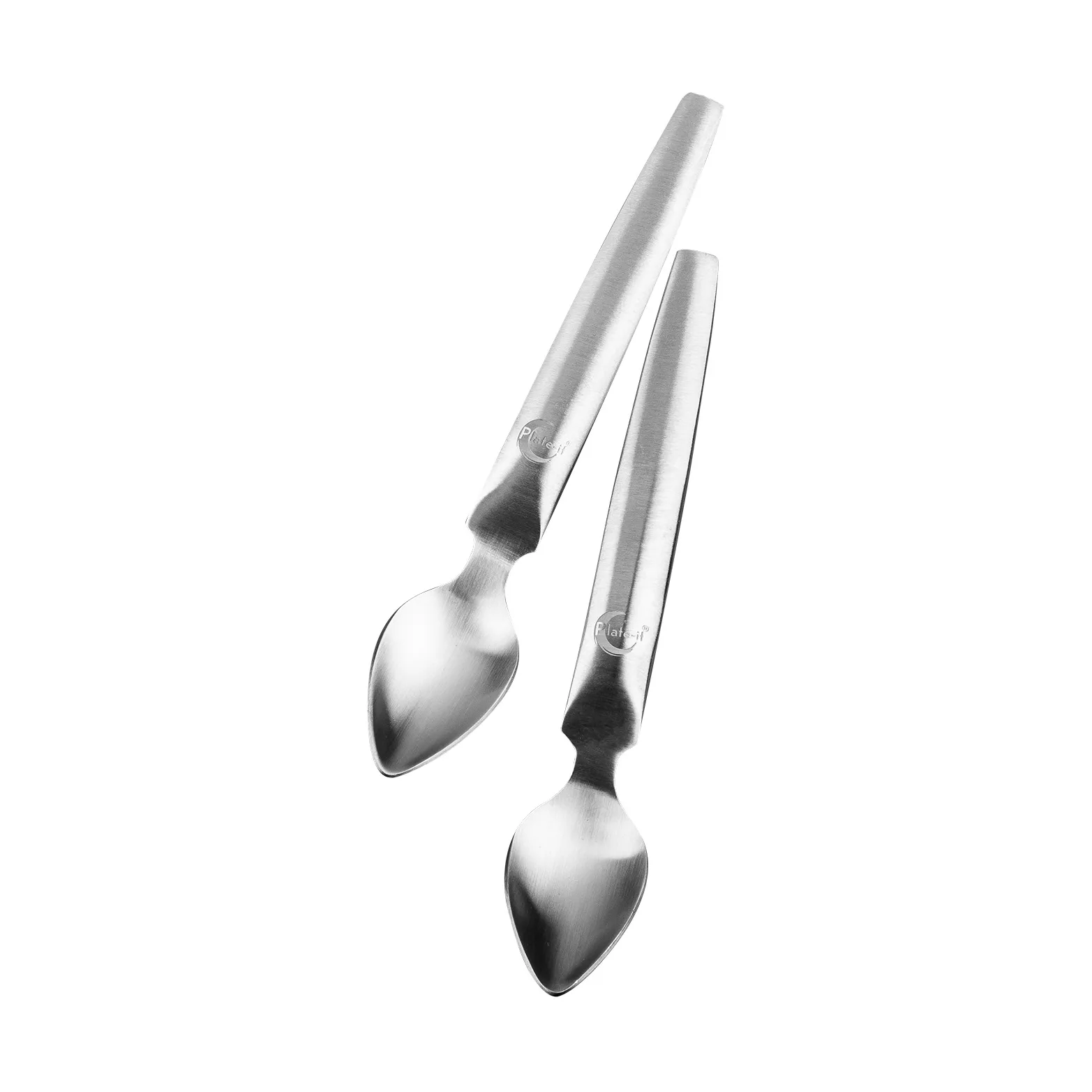 Plate-it quenellelusikat 2-pack, Ruostumaton teräs Plate It