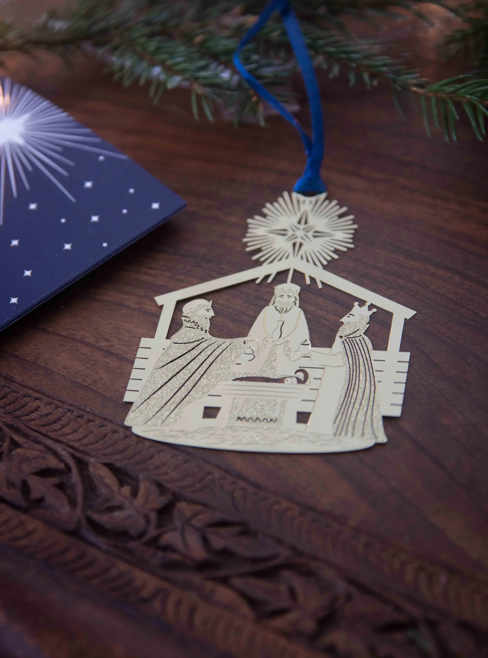 Betlehemin tähti koriste riippuva ornamentti, Kulta Pluto Design