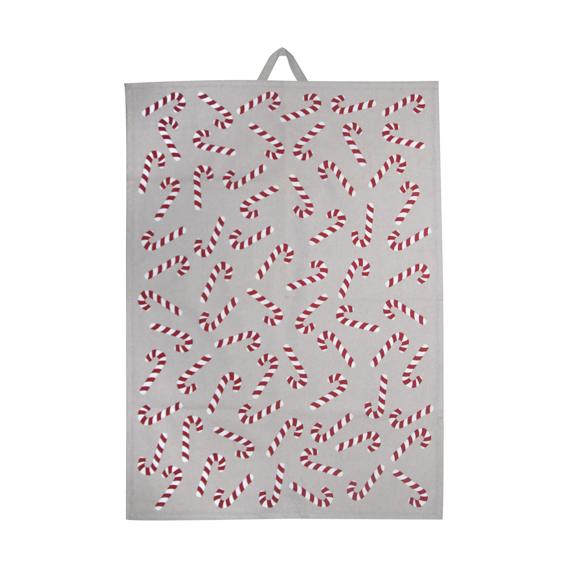 Candy Cane keittiöpyyhe 50x70 cm, Valkoinen-harmaa-punainen Pluto Design