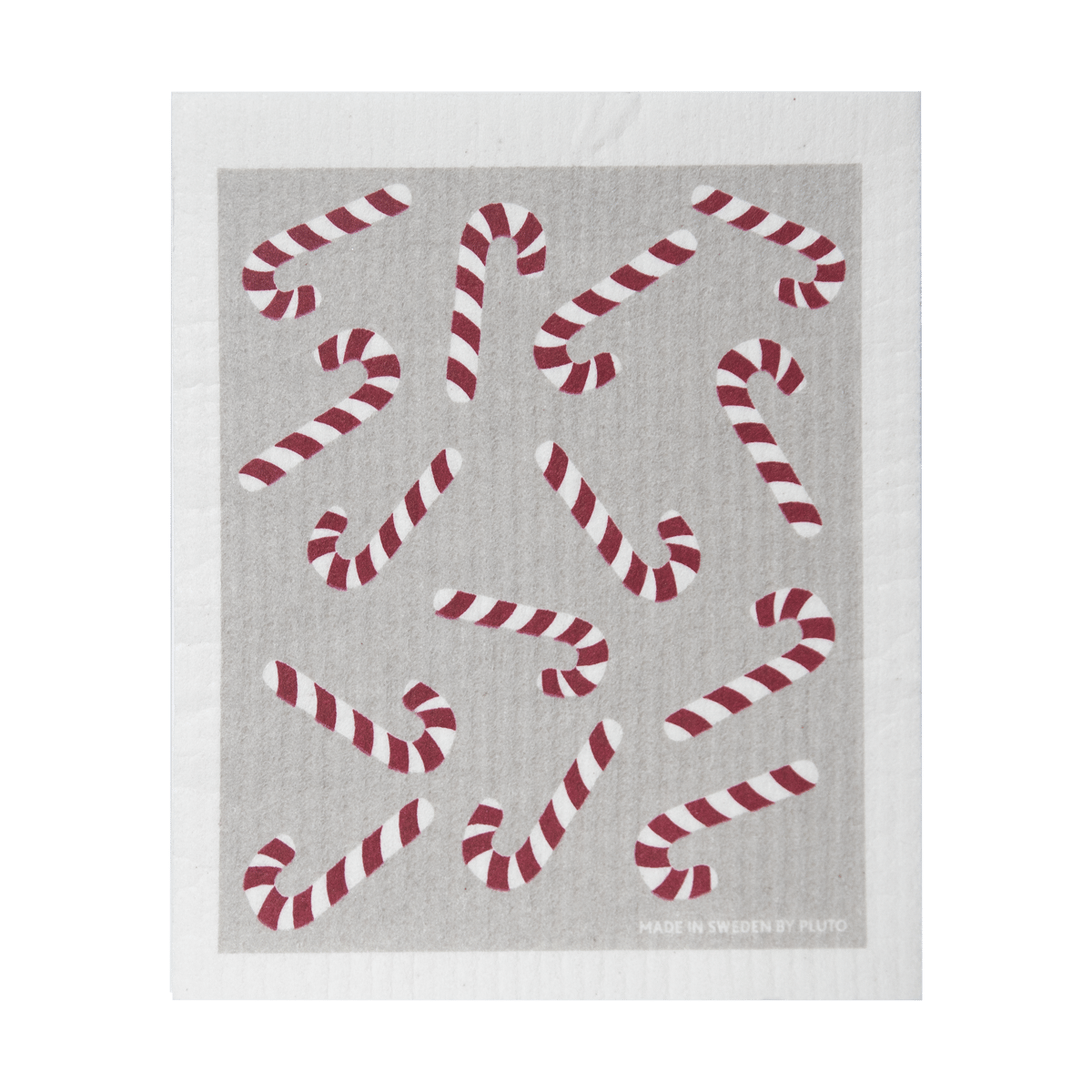 Pluto Design Candy Cane tiskirätti 17x20 cm Valkoinen-harmaa-punainen