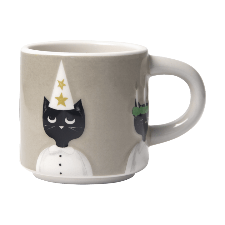 Christmas Cats muki, Harmaa-valkoinen-musta Pluto Design