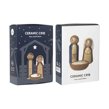Crib family keramiikkakruppu 3 osaa - Jeesus, Joosef ja Maria - Pluto Design