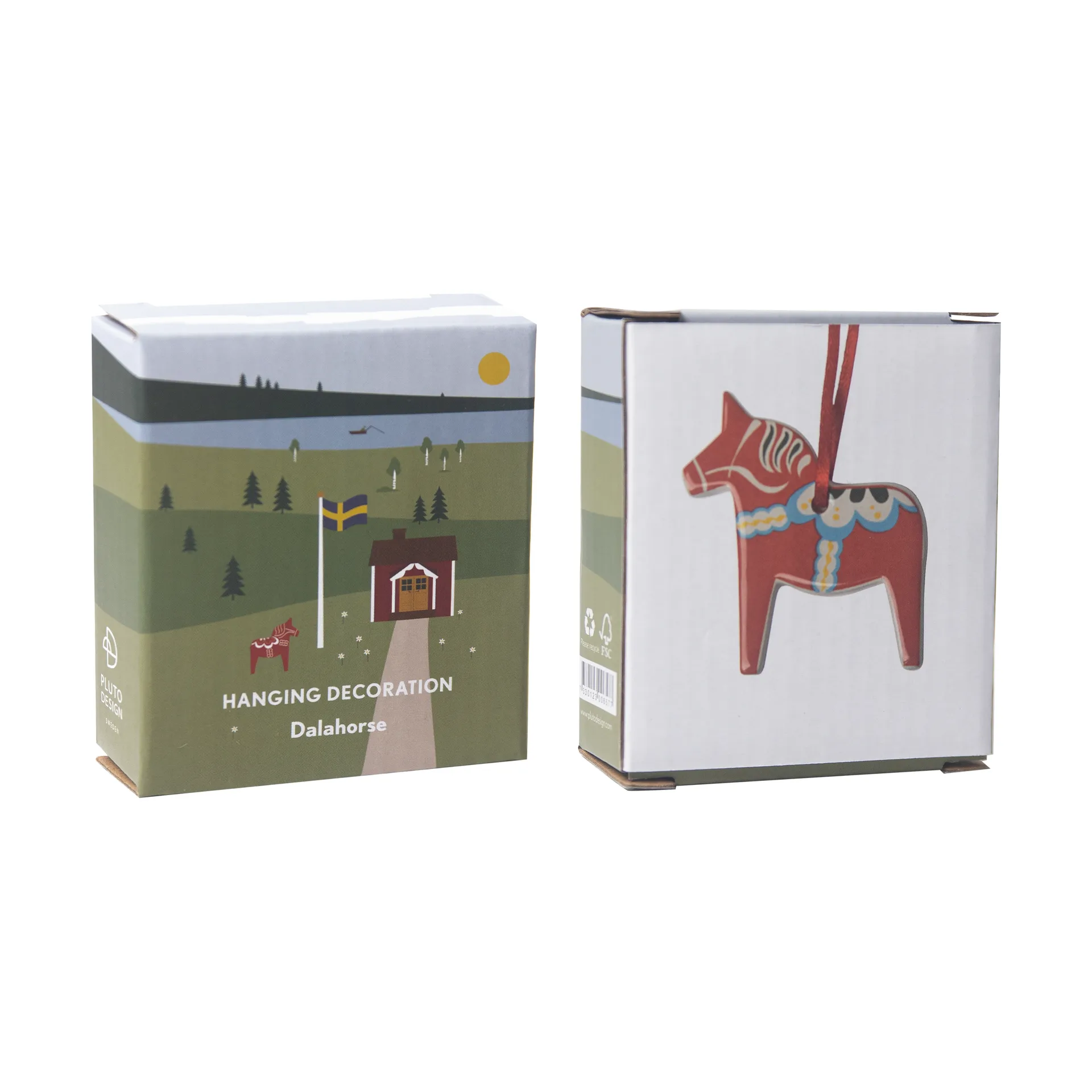 Dalahäst koristekappale, Punainen Pluto Design