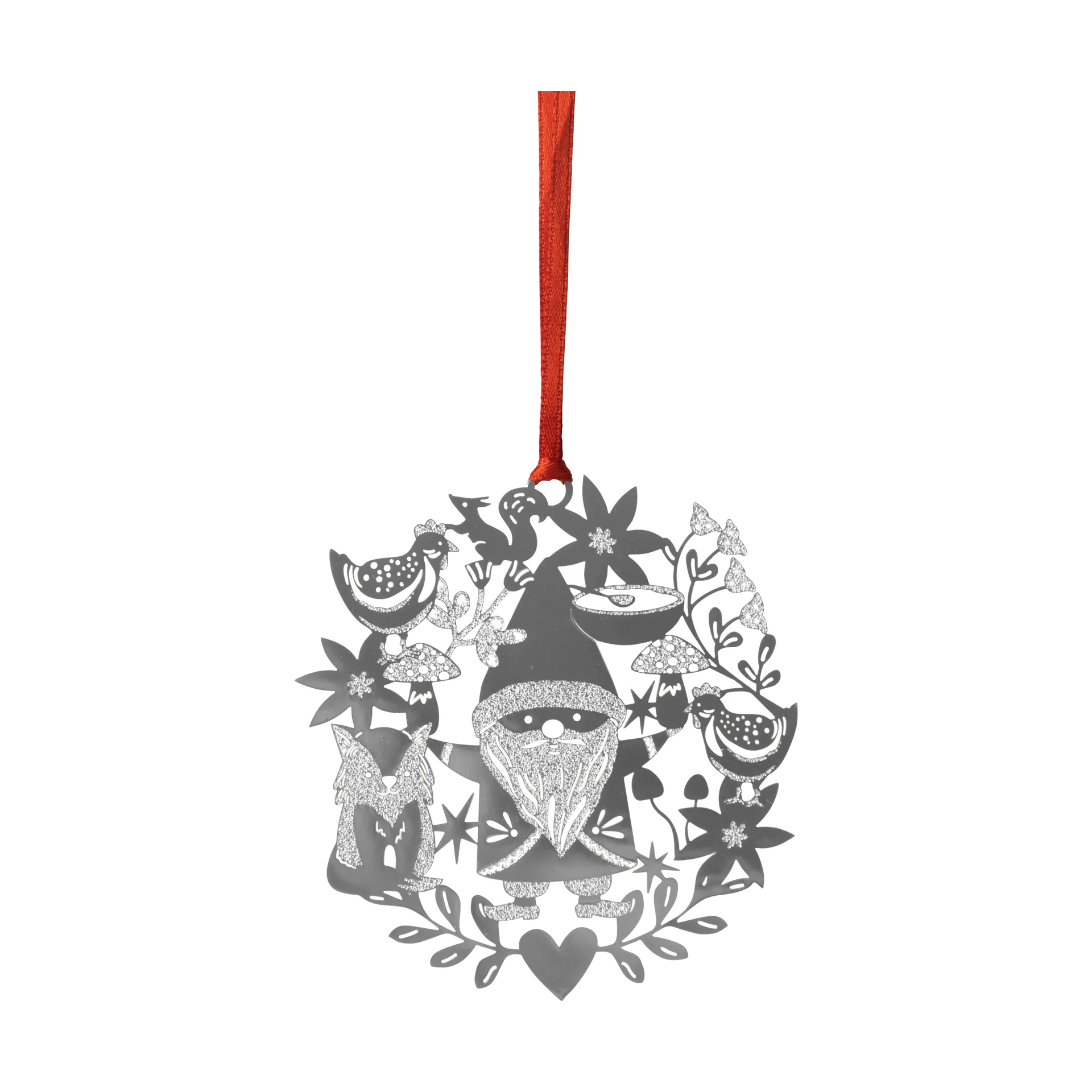 Fox & Santa joulukoriste, Hopea Pluto Design