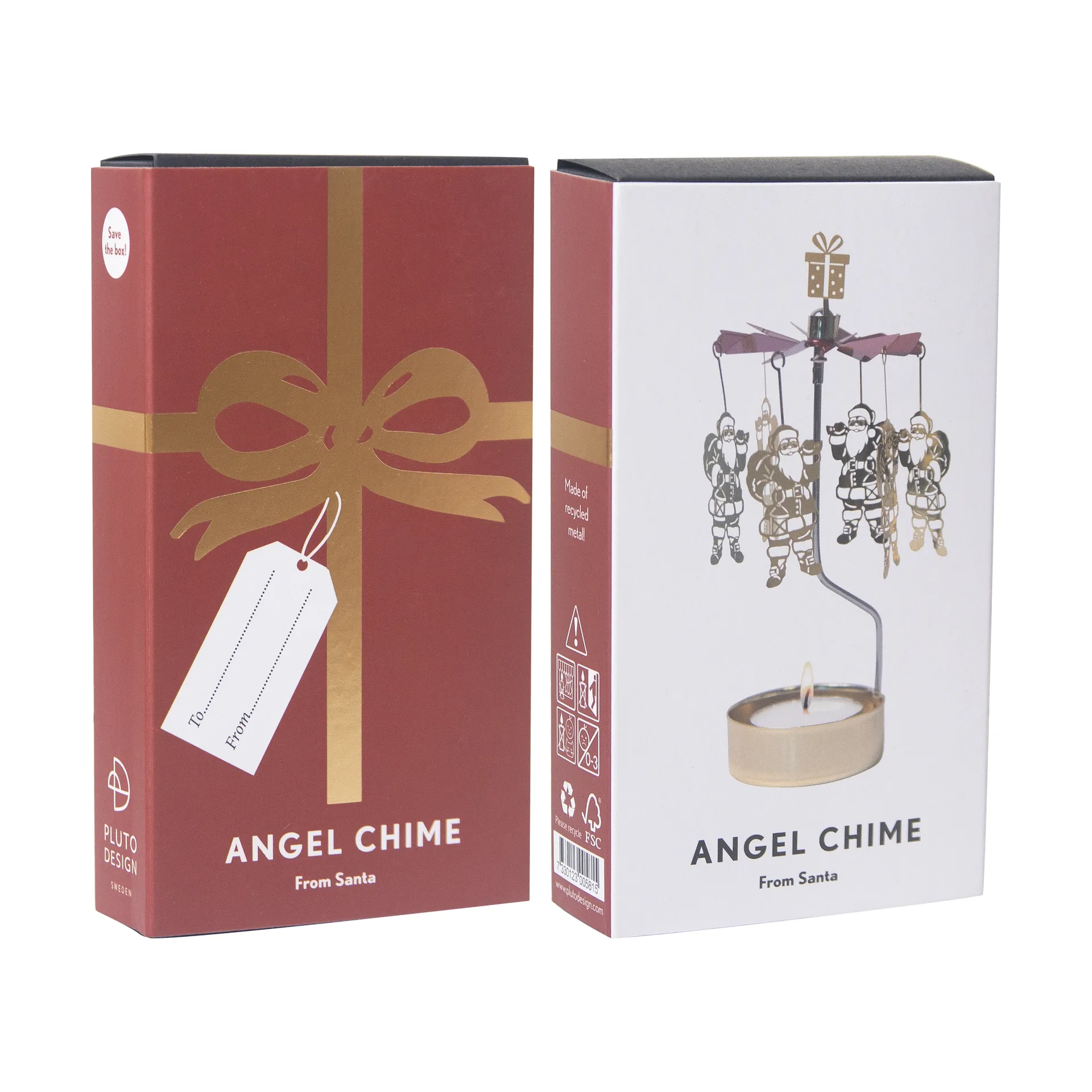 From Santa enkelikello, Kulta-punainen Pluto Design