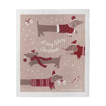 Jolly dogs tiskirätti - Punainen harmaa - Pluto Design