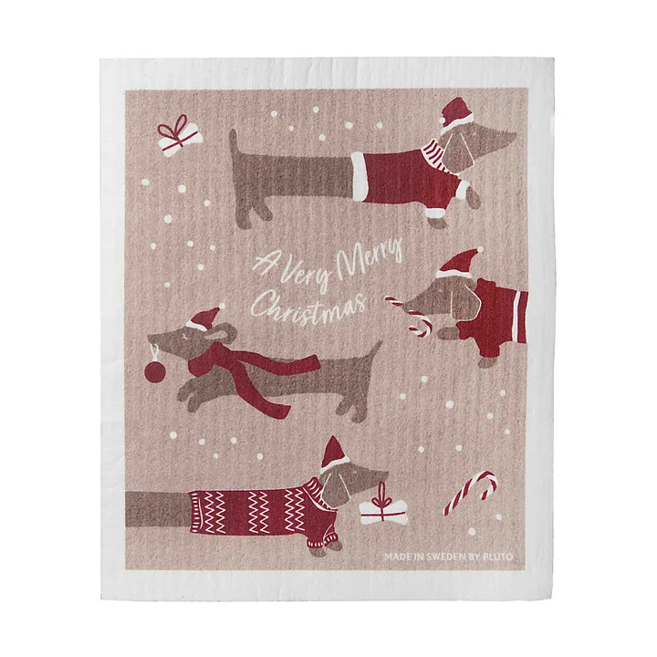 Jolly dogs tiskirätti - Punainen harmaa - Pluto Design