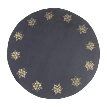 Joulukuusimatto lumitähti Ø110 cm - Harmaa-kulta - Pluto Design