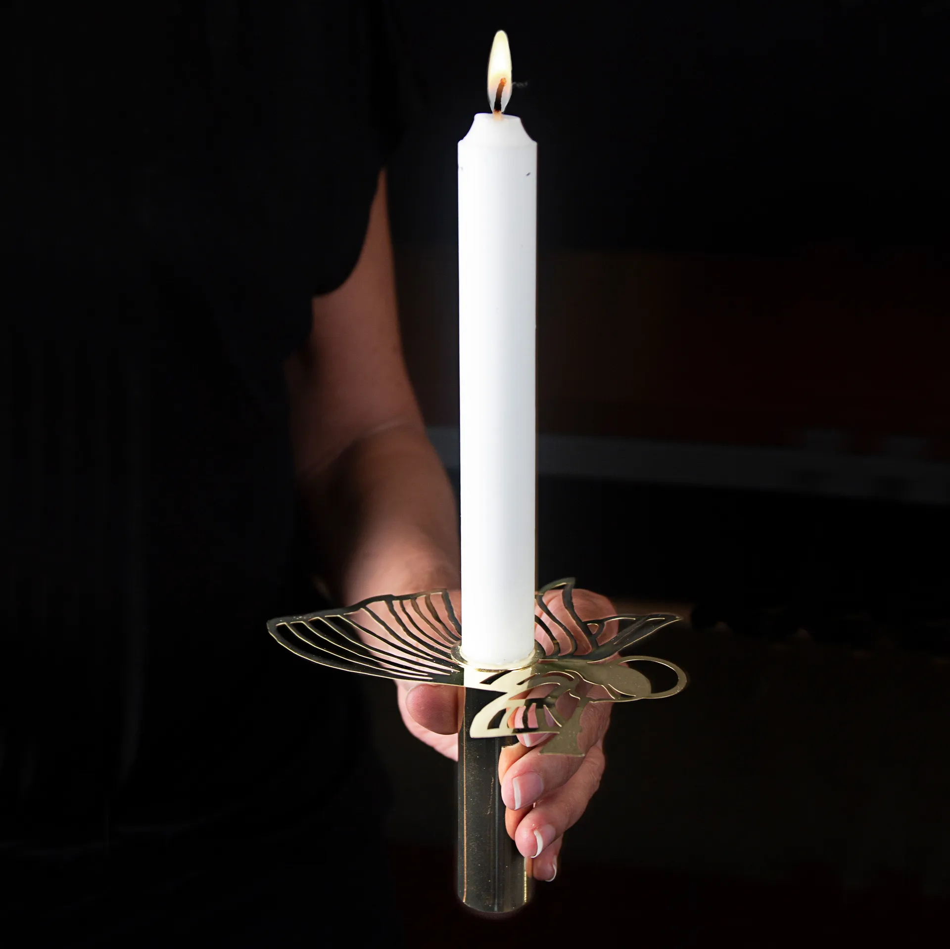 Kynttilänjalka lentävä enkeli, Kulta Pluto Design