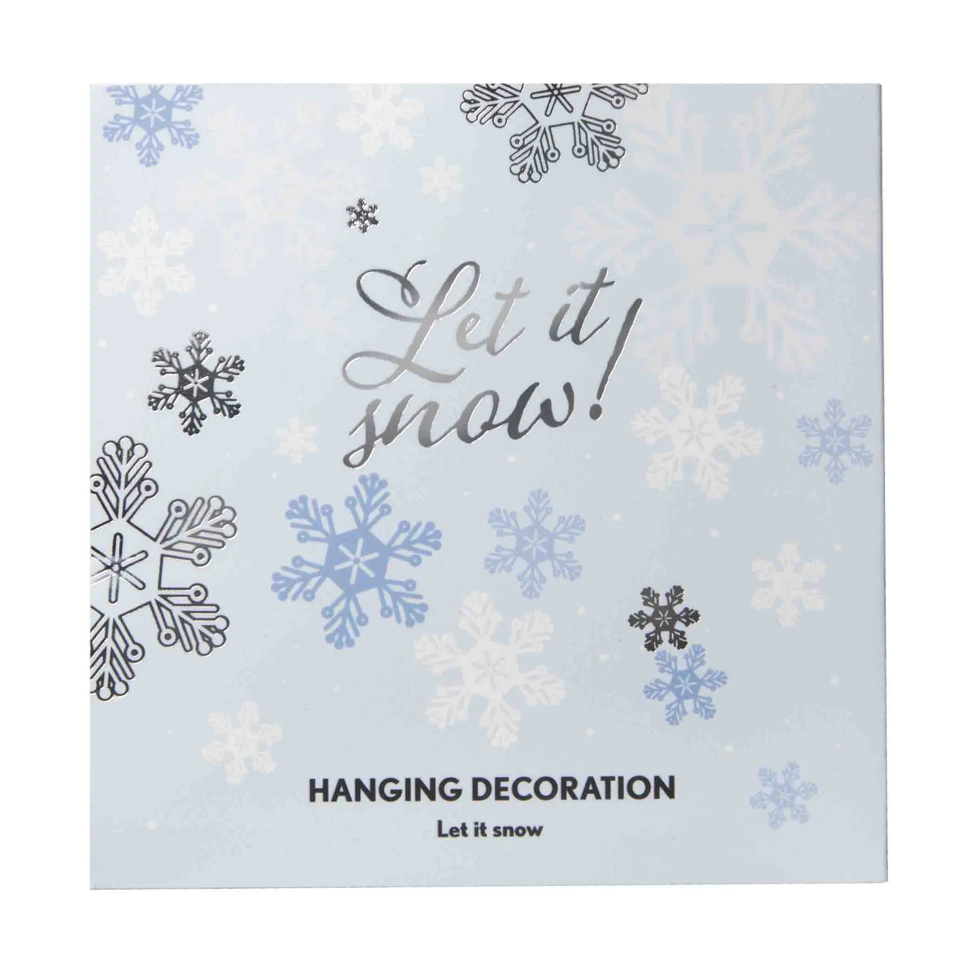 Let it snow koriste-riipus, Hopea Pluto Design