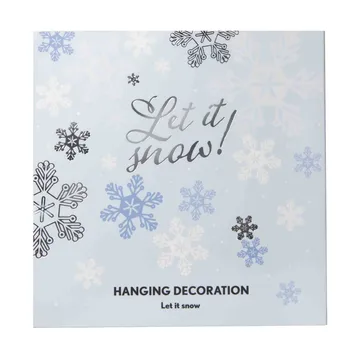Let it snow koriste-riipus - Hopea - Pluto Design