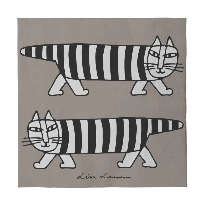 Lisa Larsson Mikey lautasliinat 24-pack - Harmaa - Pluto Design