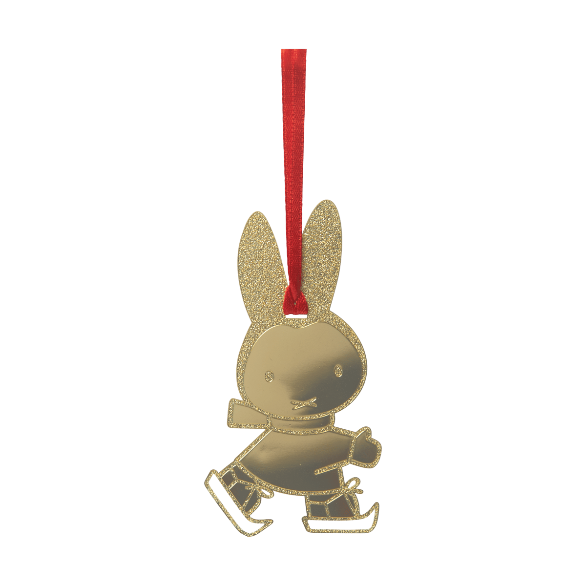 Pluto Design Miffy skating koriste-riipus Kulta | Skandinaavinen Sisustus | Kodinsisustusta ja yksityiskohtia | Kullanvärinen