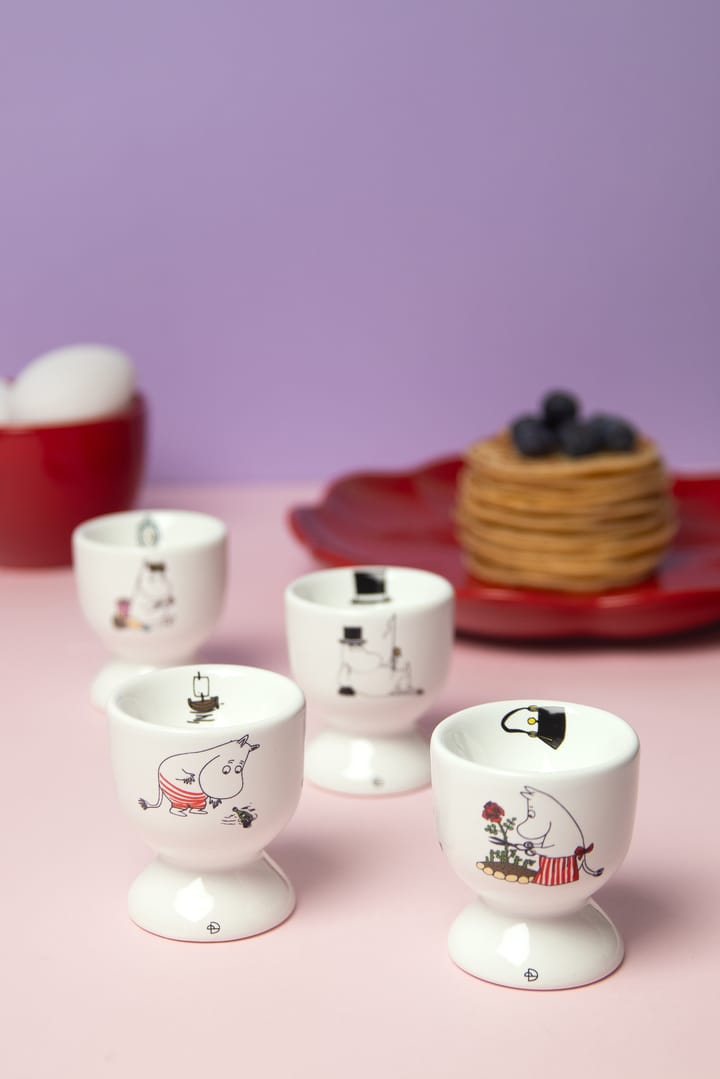 Mumin joy munakuppi 4 osaa, Valkoinen-multi Pluto Design