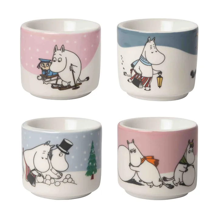 Mumin munakuppi 4 osaa - Muumi talvi - Pluto Design