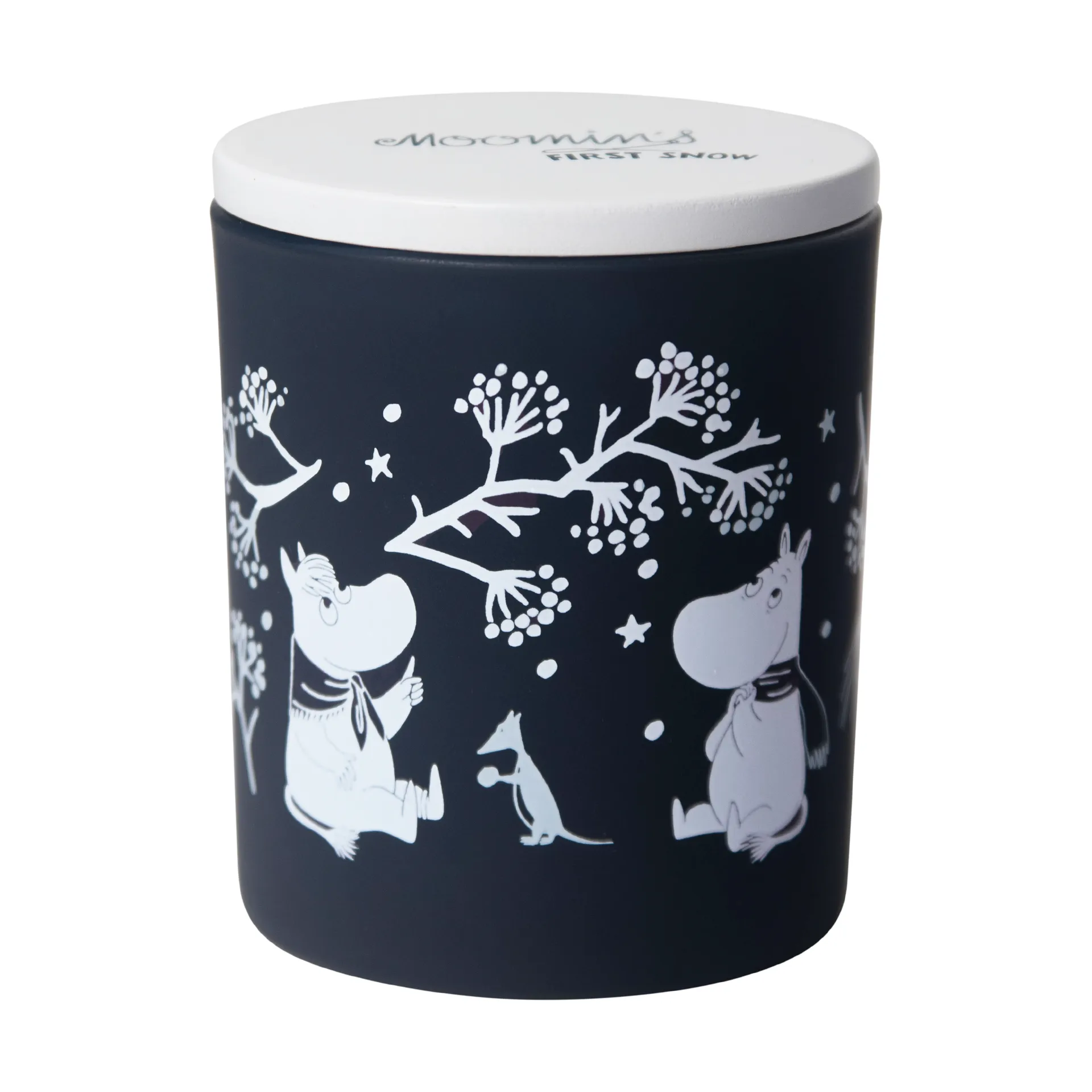 Mumin tuoksukynttilä 40 h, First snow Pluto Design