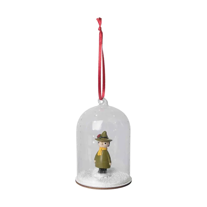 Muumi lumisadepallo joulukoriste - Nuuskamuikkunen - Pluto Design