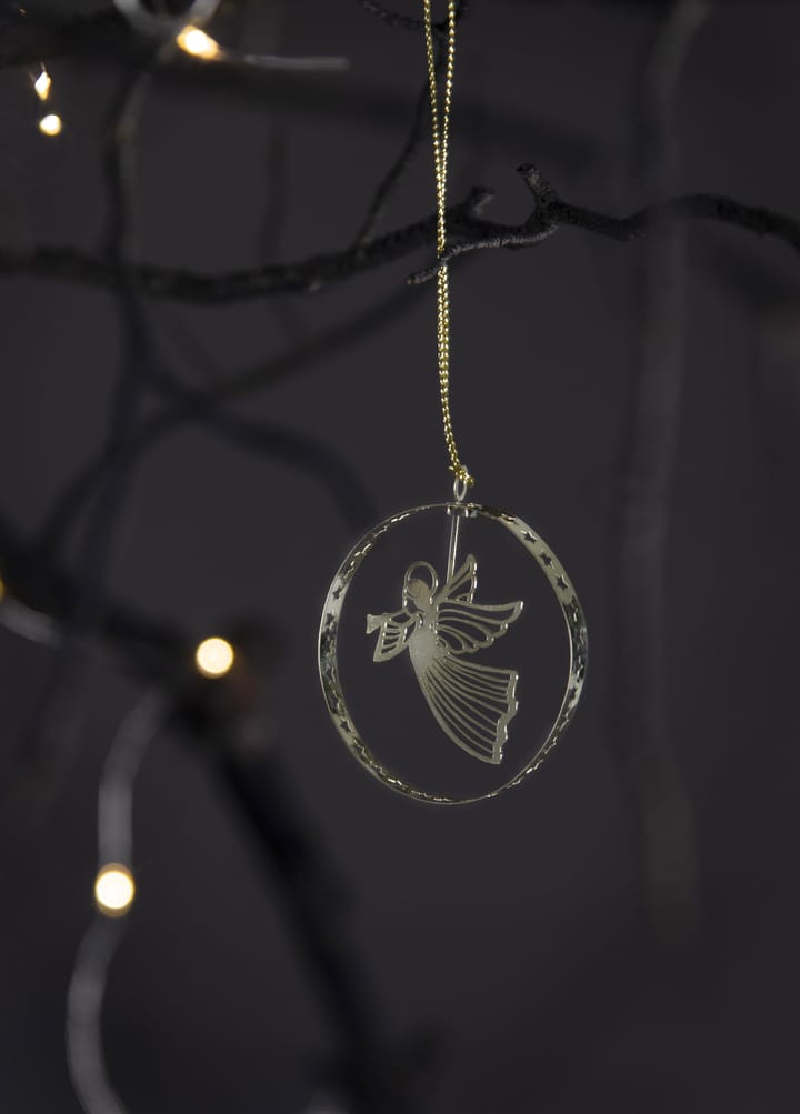 Pluto joulukoriste metalli - Lentävä enkeli, kullattu - Pluto Design