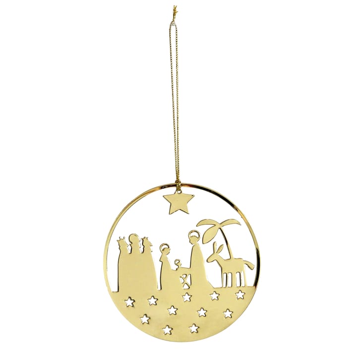 Pluto joulukoriste metalli, seimi, kullanvärinen Pluto Design