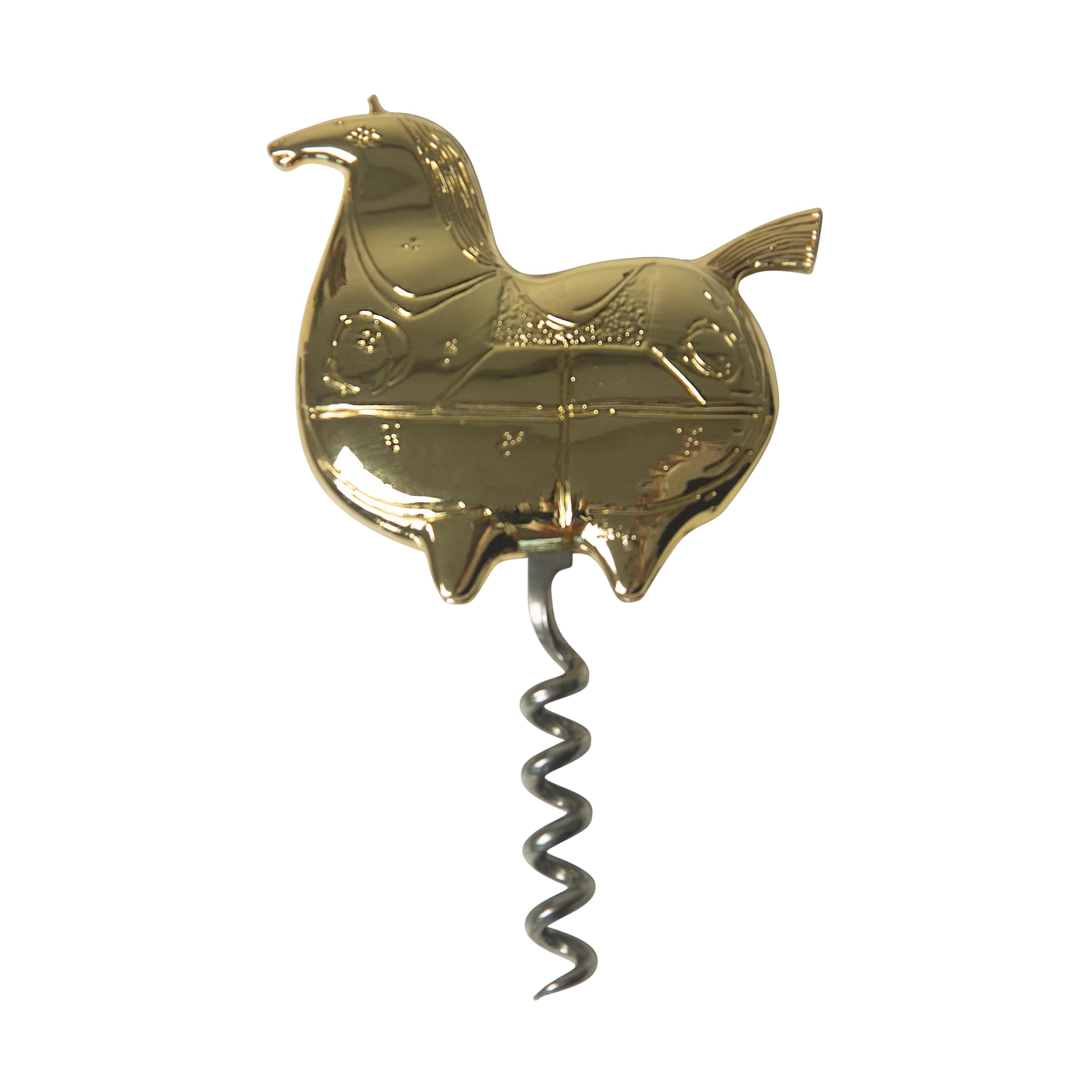 Stig L Springare korkkiruuvi, Kulta Pluto Design