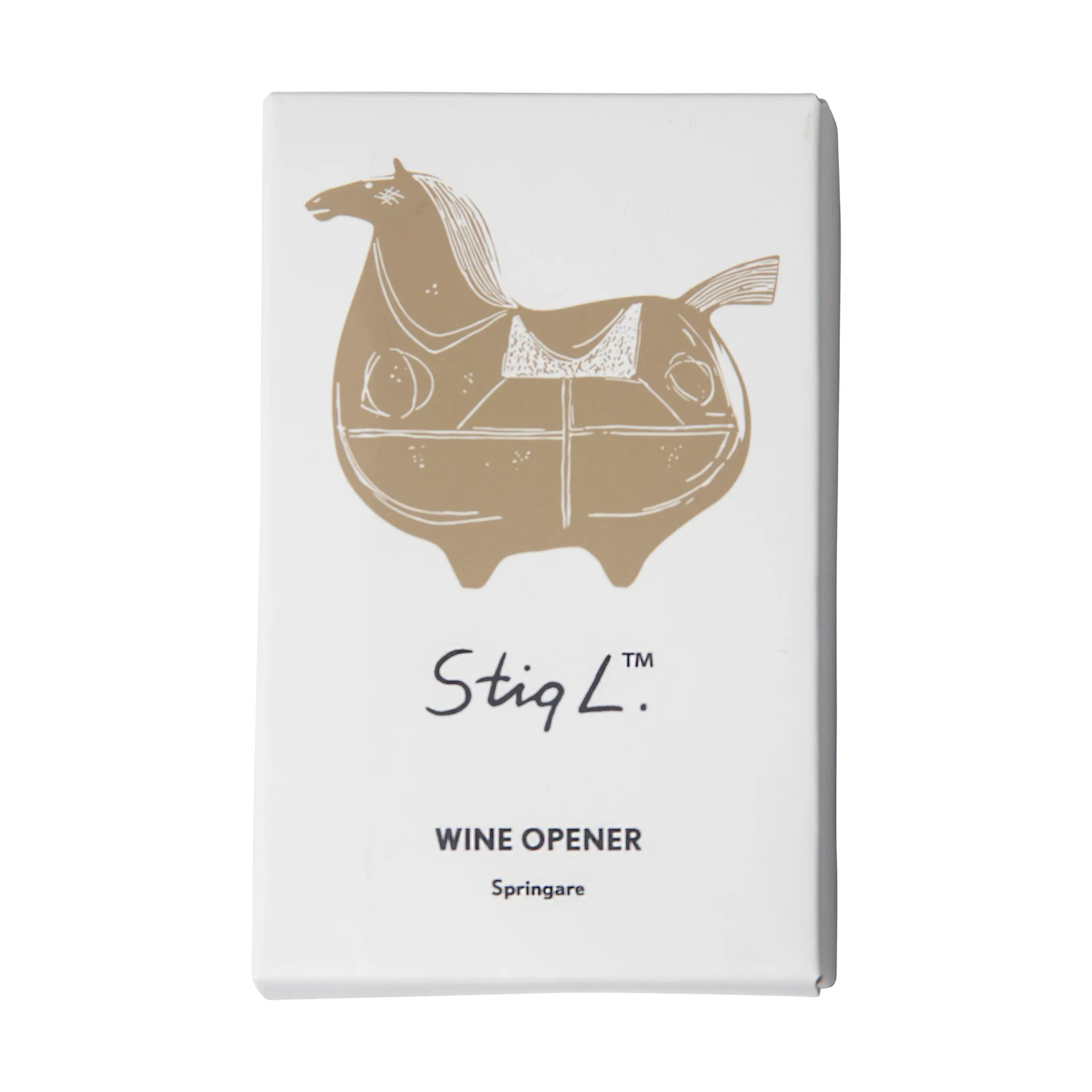 Stig L Springare korkkiruuvi, Kulta Pluto Design