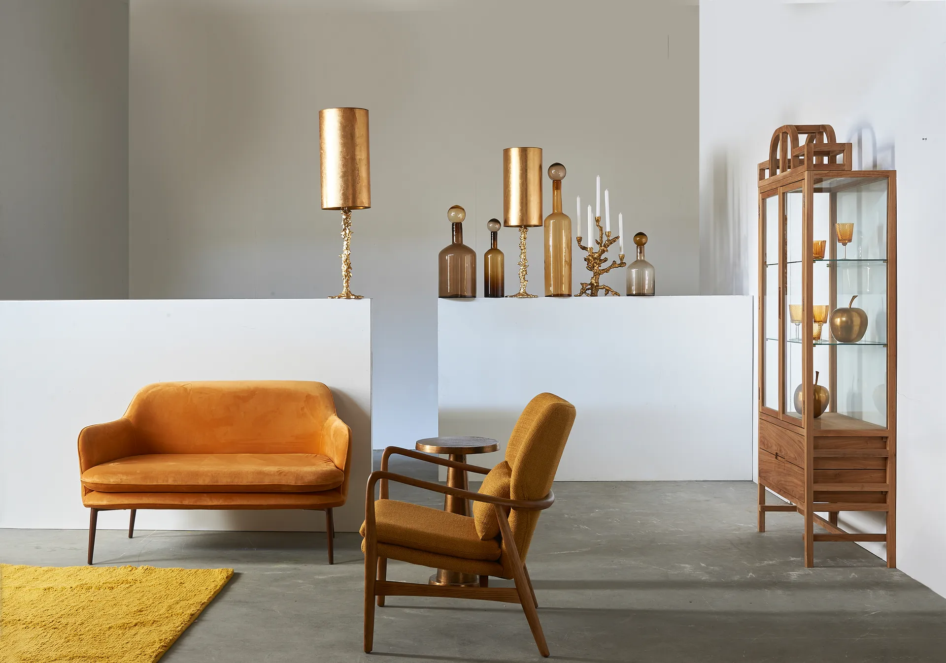 Apple tree -kynttilänjalka L 53 cm, Kulta POLSPOTTEN