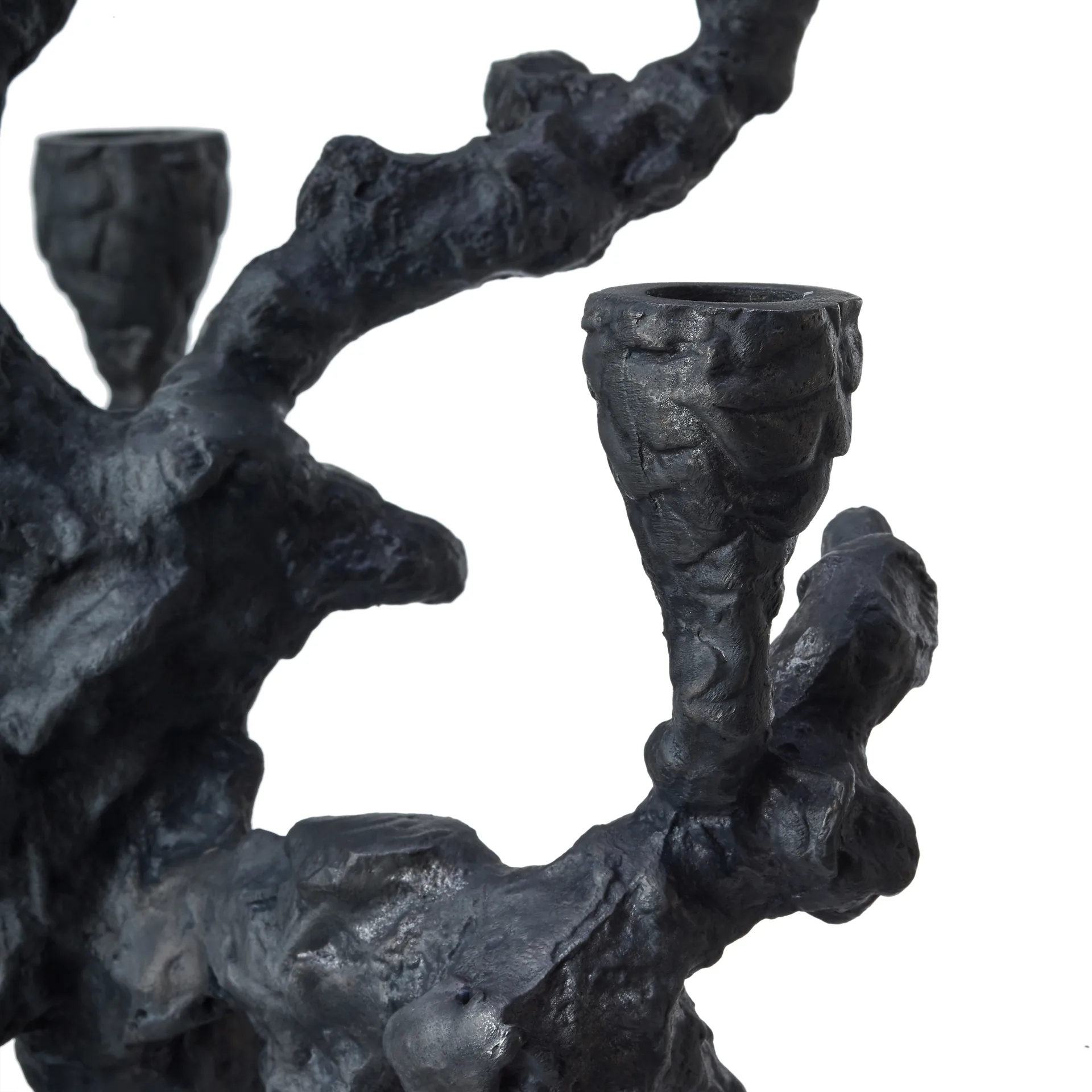 Apple tree -kynttilänjalka L 53 cm, Tummanharmaa POLSPOTTEN