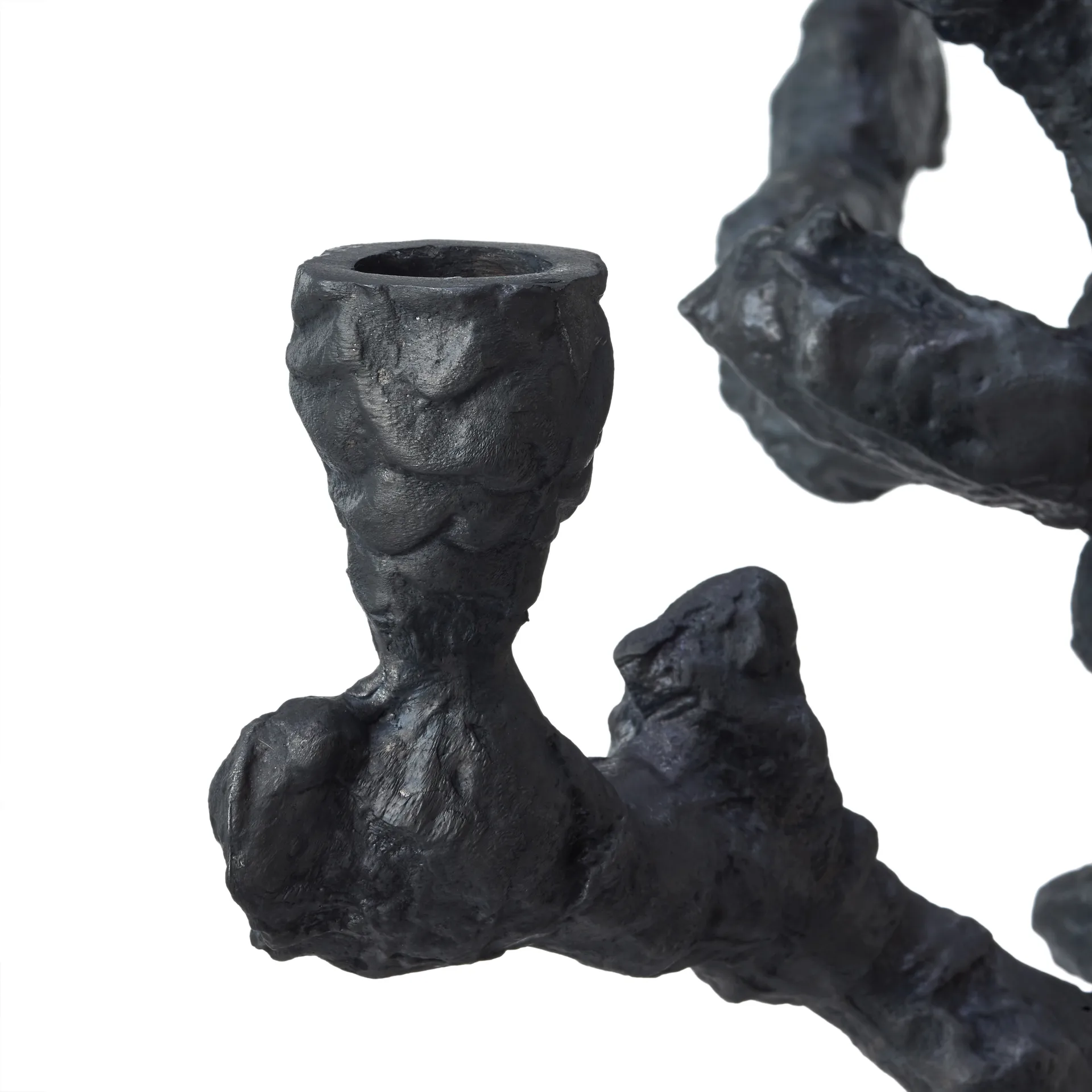 Apple tree -kynttilänjalka L 53 cm, Tummanharmaa POLSPOTTEN