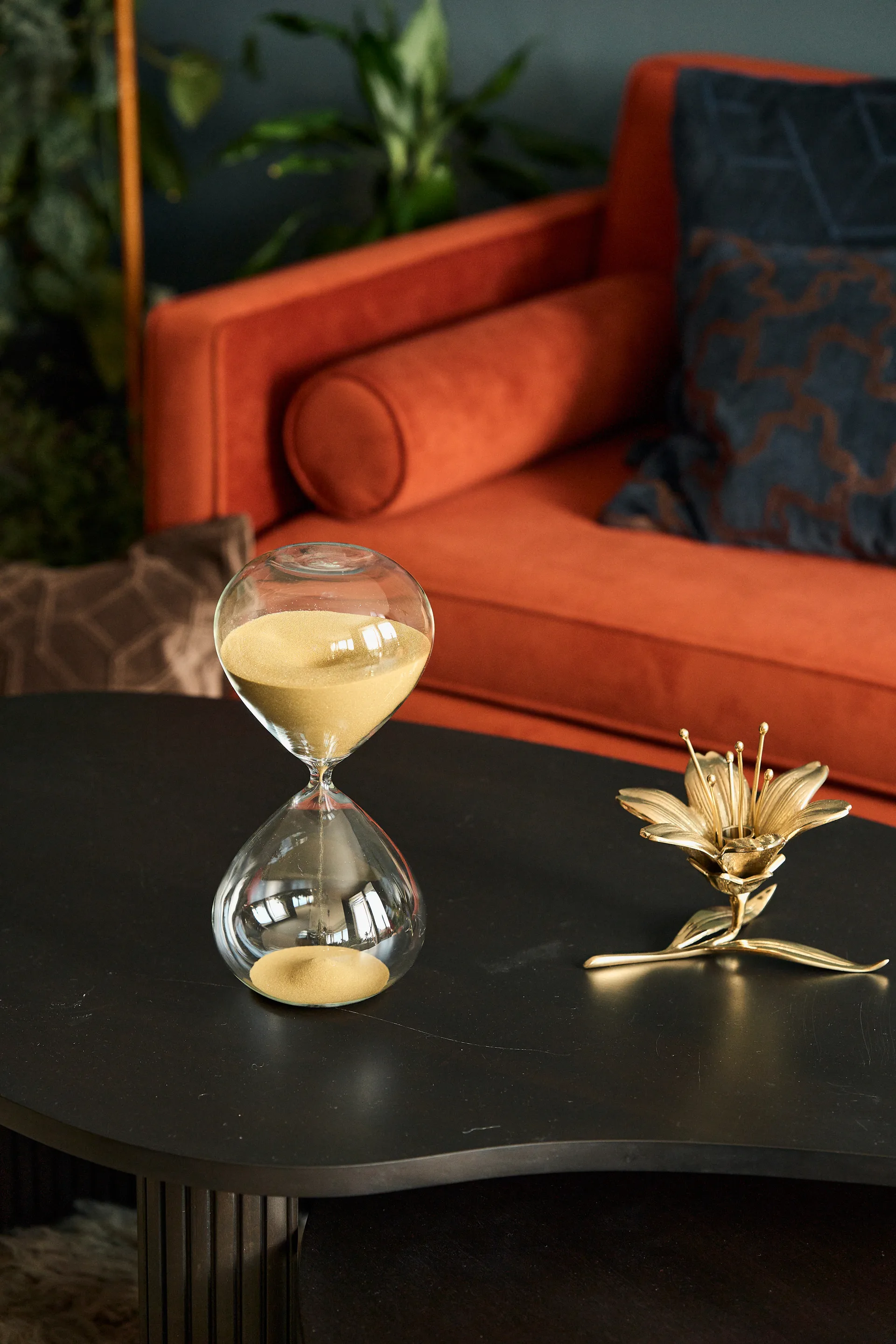 Ball tiimalasi M 30 cm, Kulta POLSPOTTEN