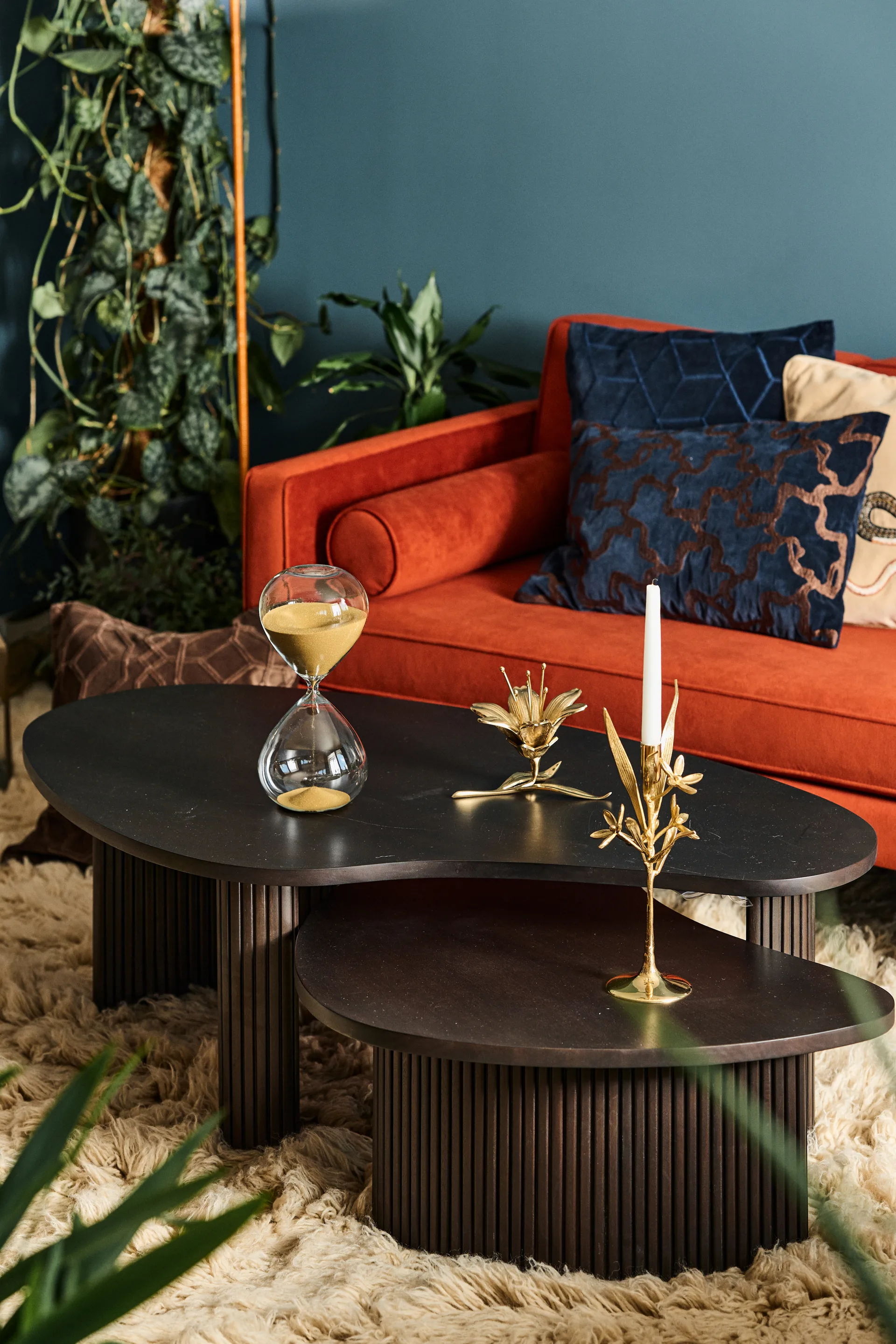 Bergamot kynttilänjalka 31 cm, Kulta POLSPOTTEN