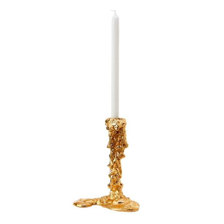 Drip kynttilänjalka L 25 cm, Kulta POLSPOTTEN