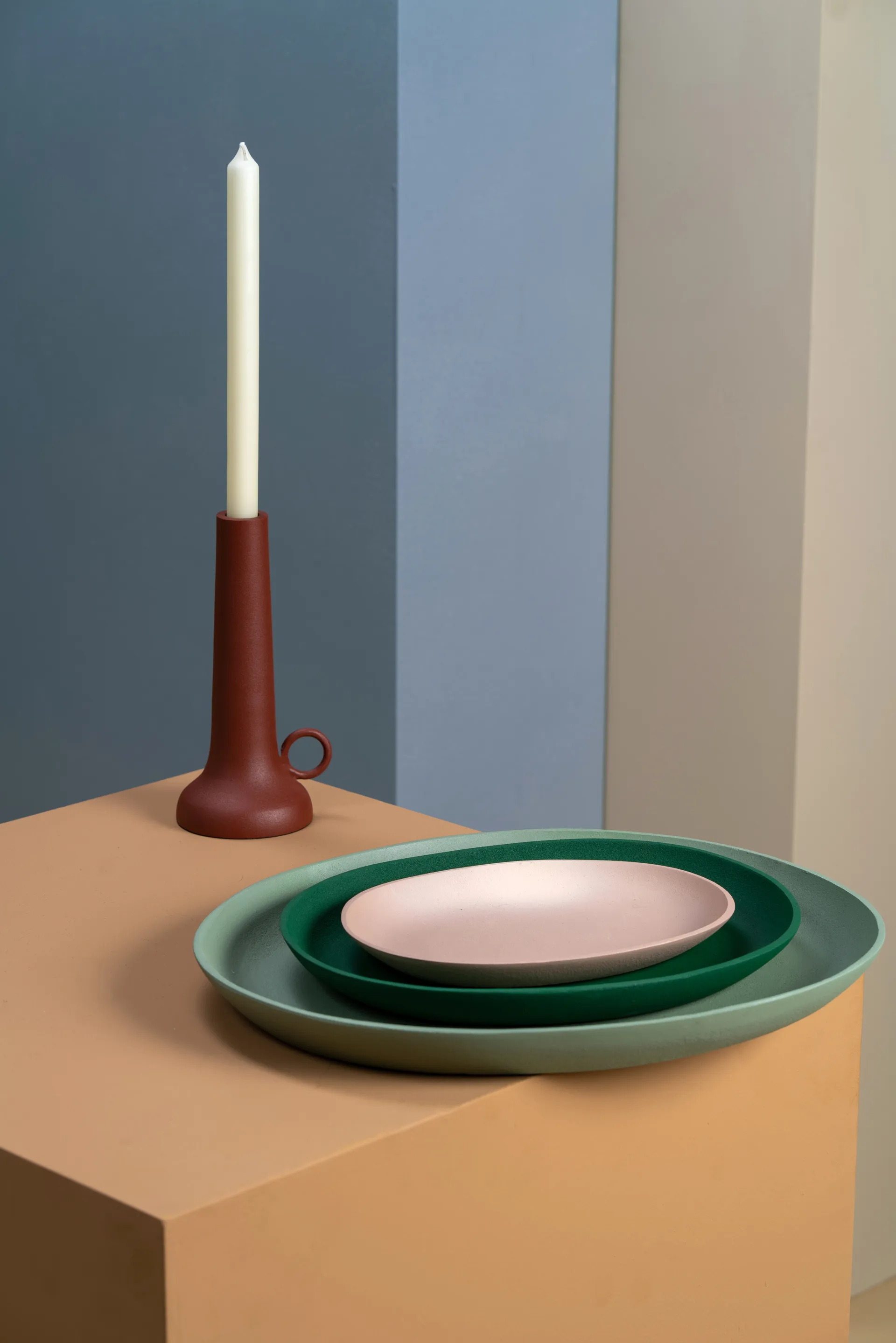 Greek tarjotin 3 osaa, Dark green POLSPOTTEN