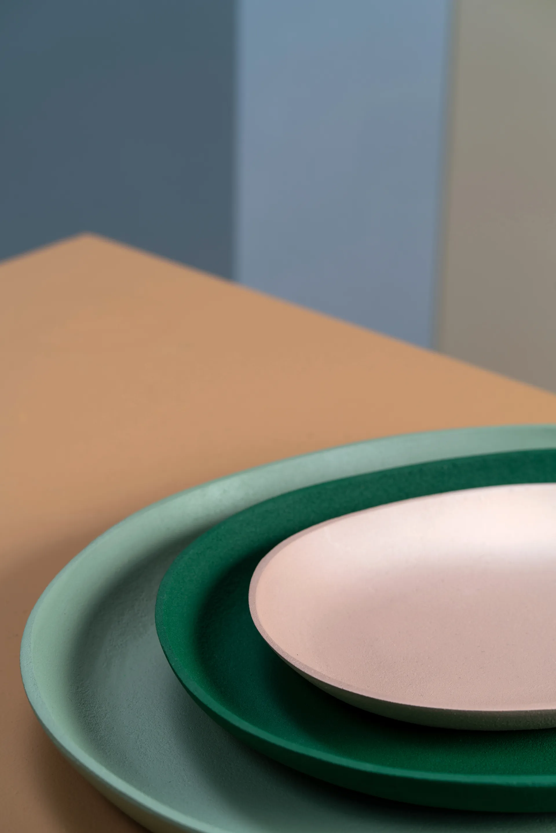 Greek tarjotin 3 osaa, Dark green POLSPOTTEN