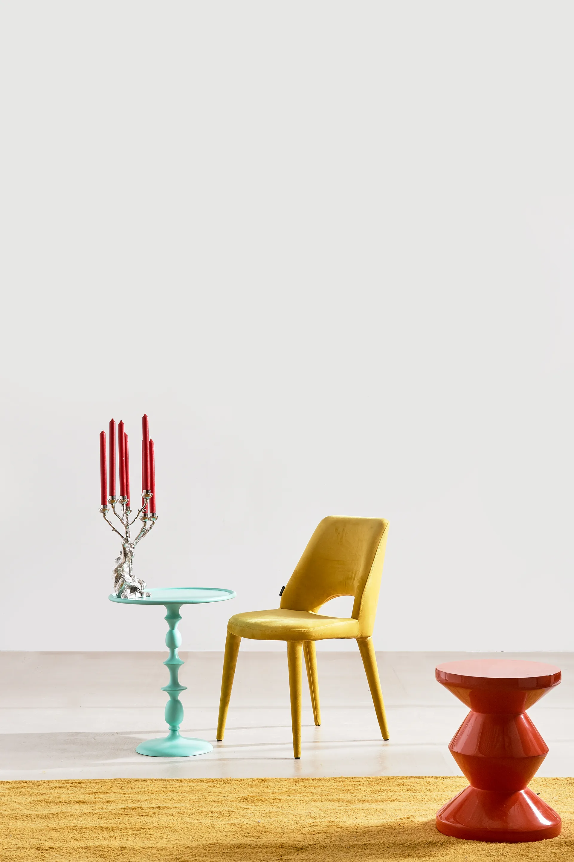 Monkey kynttilänjalka 40 cm, Hopea POLSPOTTEN