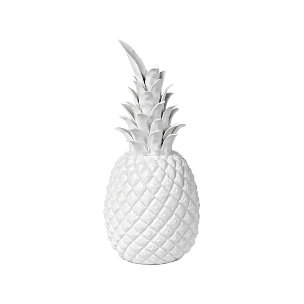 Pineapple koriste-esine 32 cm, Valkoinen POLSPOTTEN