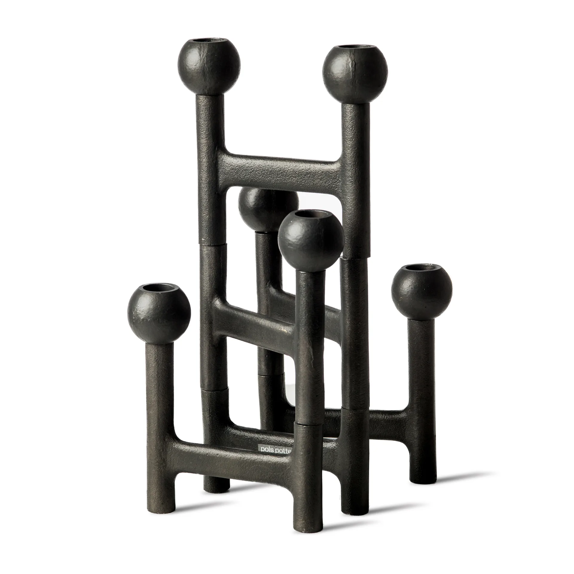 Round Folding -kynttilänjalka 56 x 30 cm, Tummanharmaa POLSPOTTEN