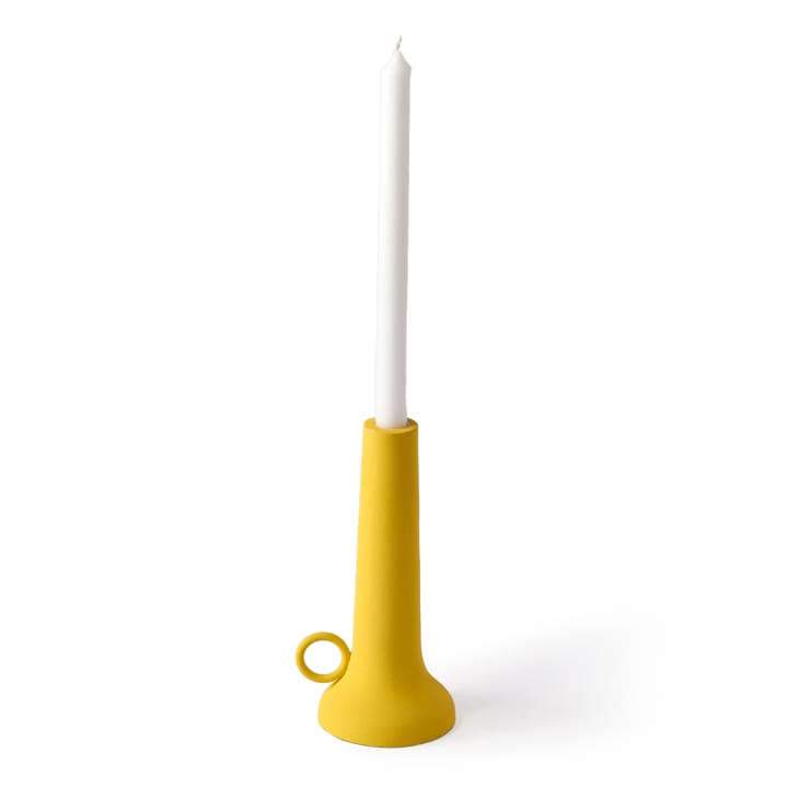 Spartan kynttilänjalka S 22 cm, Yellow POLSPOTTEN
