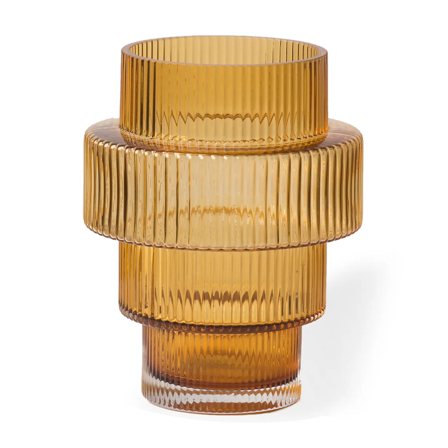 Steps kynttilälyhty Ø 12 cm, Ochre POLSPOTTEN