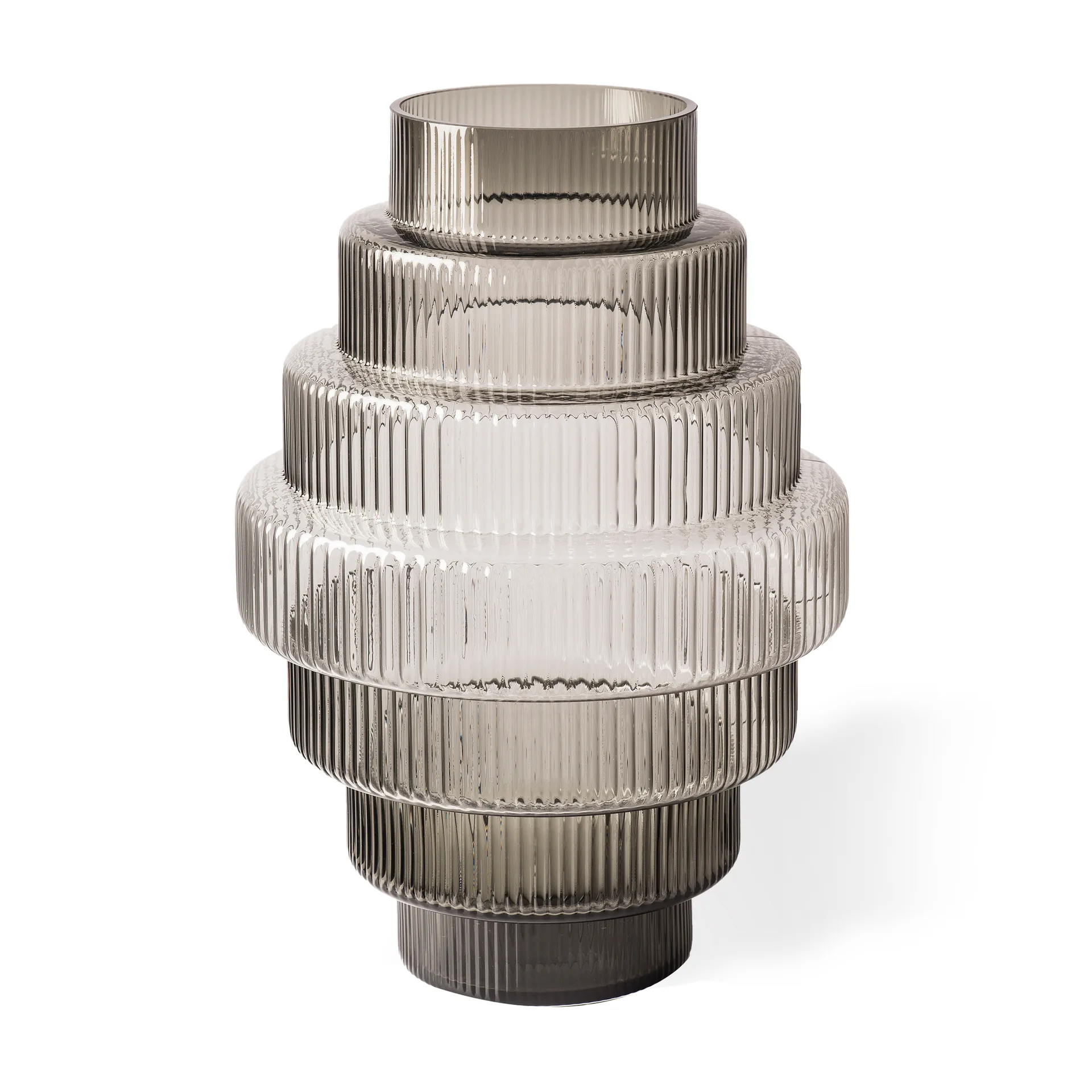 Steps maljakko L 50 cm, Dark grey POLSPOTTEN