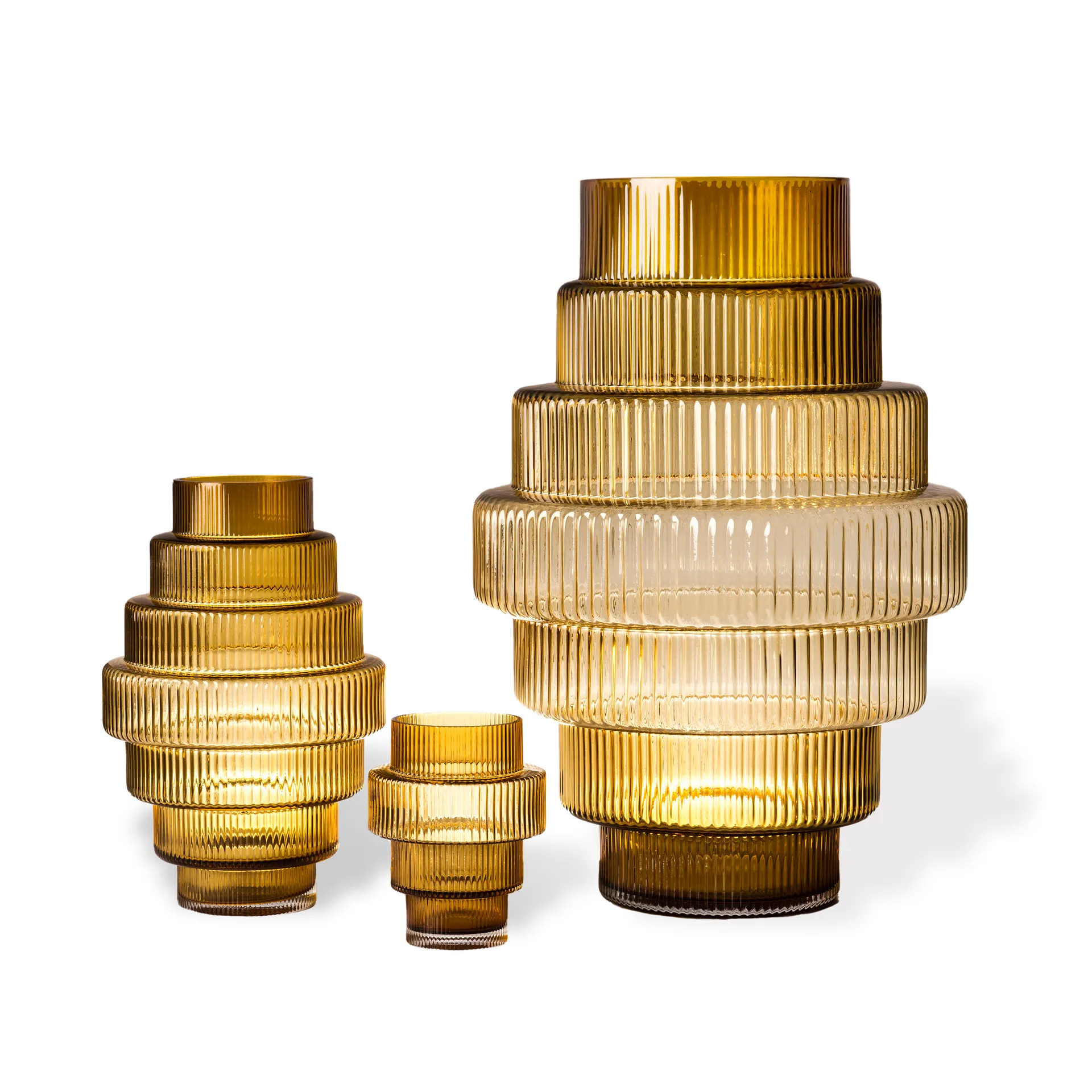 Steps maljakko L 50 cm, Ochre POLSPOTTEN