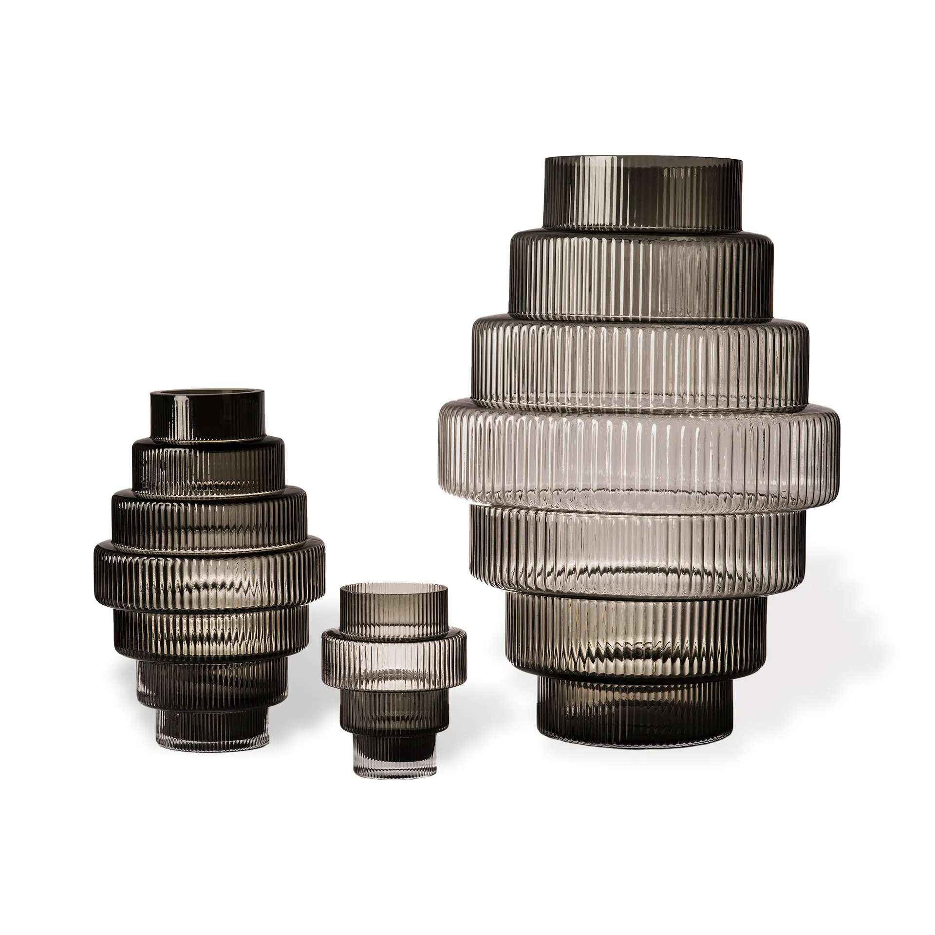 Steps maljakko S 30 cm, Dark grey POLSPOTTEN